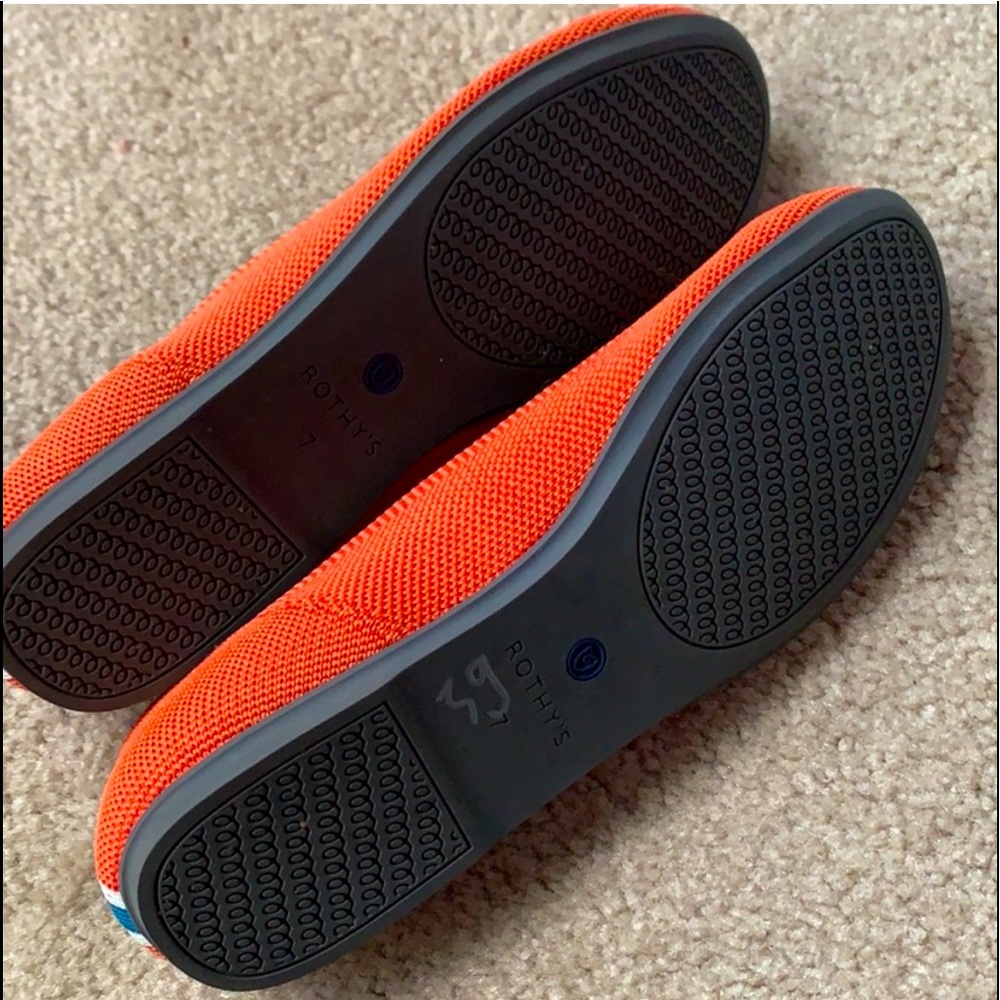 SOLD. Authentic Rothy’s Persimmon Flats - Picture 2 of 8